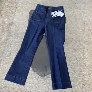 NWT KHAITE ‘Raquel’ Crop Jean Size 25